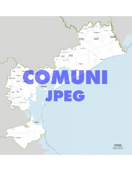Mappa dei comuni della provincia di Venezia jpg