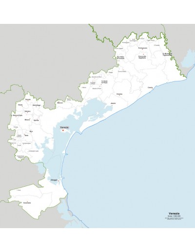 Mappa dei comuni della provincia di Venezia jpg