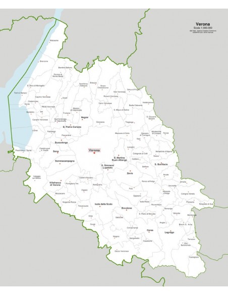 Mappa dei comuni della provincia di Verona jpg