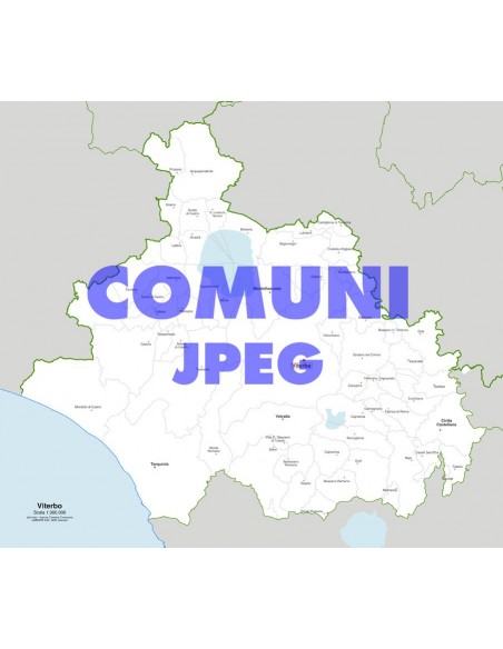 Mappa dei comuni della provincia di Viterbo jpg