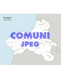 Mappa dei comuni della provincia di Vibo Valentia jpg