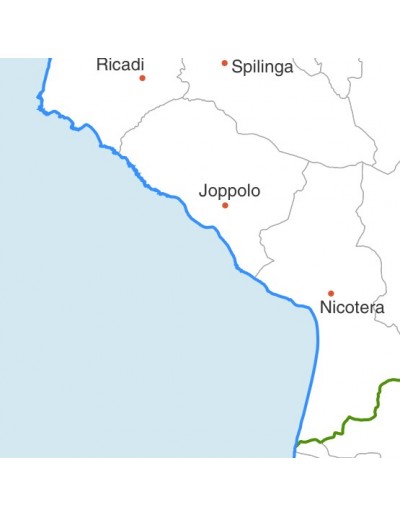 Mappa dei comuni della provincia di Vibo...