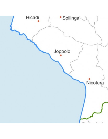 Mappa dei comuni della provincia di Vibo Valentia jpg