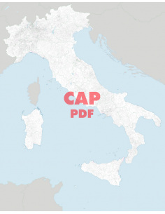 Mappa dei comuni e CAP d'Italia scala 1:300.000 pdf