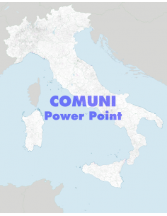 Mappa dei comuni e CAP d'Italia scala 1:300.000 PowerPoint