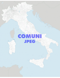 Mappa dei comuni d'Italia scala 1:300.000 jpg
