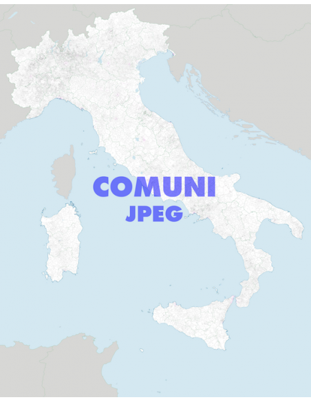 Mappa dei comuni d'Italia scala 1:300.000 jpg