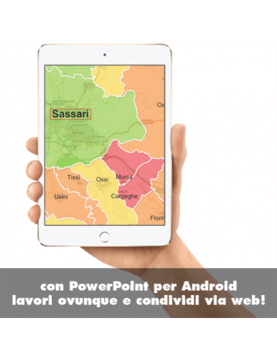 Mappa dei comuni d'Italia scala 1:300.000...