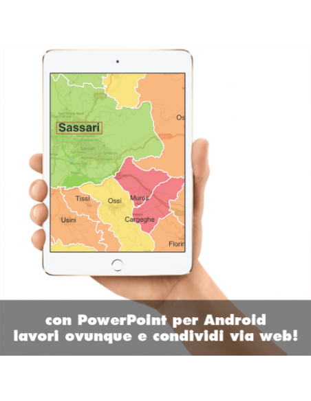 Mappa dei comuni d'Italia scala 1:300.000 PowerPoint