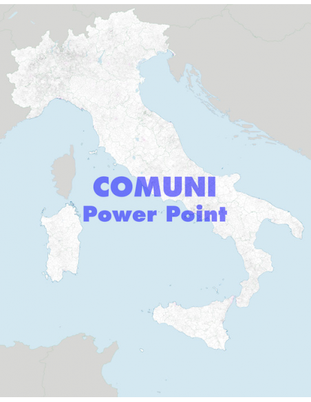 Mappa dei comuni d'Italia scala 1:300.000 PowerPoint