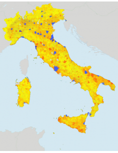 Mappa dei comuni d'Italia scala 1:300.000 PowerPoint 2