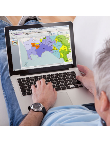Mappa dei comuni d'Italia scala 1:300.000 PowerPoint