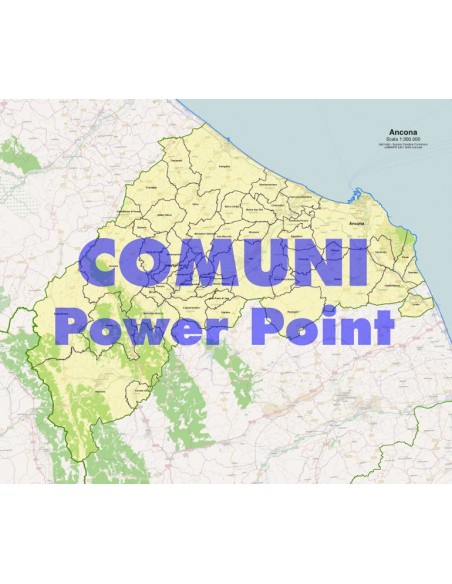Mappa dei comuni della provincia di Ancona ppt