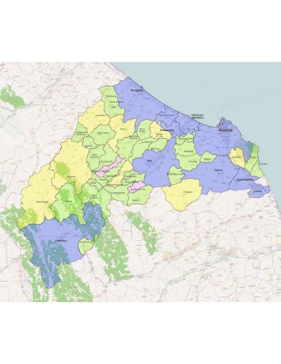 Mappa dei comuni della provincia di Ancona ppt
