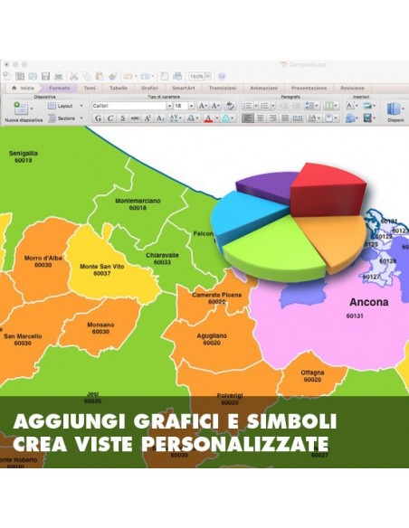 Mappa dei comuni della provincia di Ancona ppt