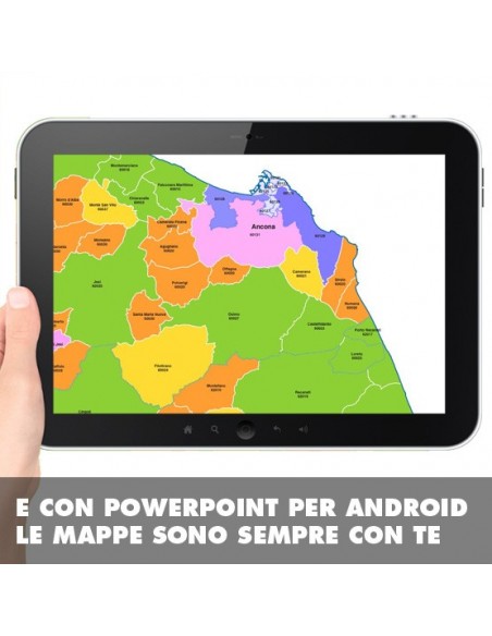 Mappa dei comuni della provincia di Ancona ppt