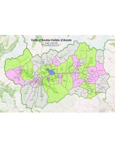 Mappa dei comuni della provincia di Aosta ppt 2