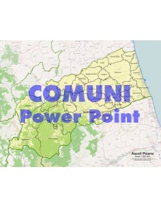 Mappa dei comuni della provincia di Ascoli Piceno ppt