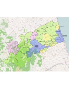Mappa dei comuni della provincia di Ascoli Piceno ppt 2