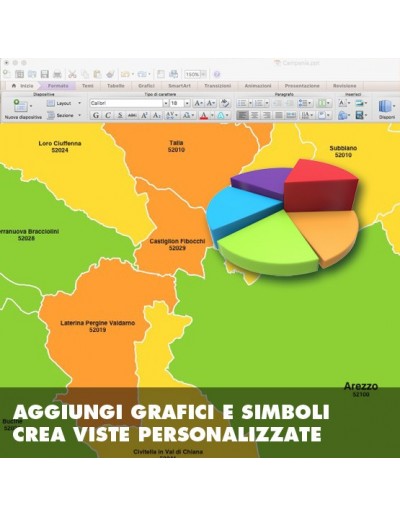 Mappa dei comuni della provincia di Arezzo ppt