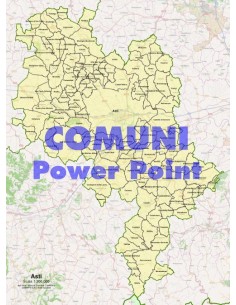 Mappa dei comuni della provincia di Asti ppt