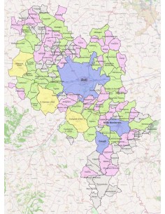 Mappa dei comuni della provincia di Asti ppt 2