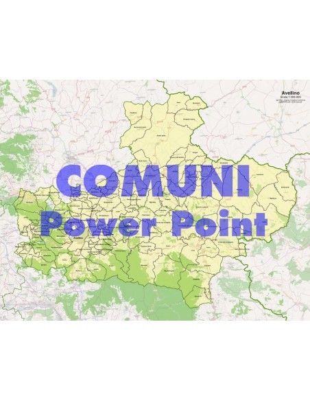 Mappa dei comuni della provincia di Avellino ppt