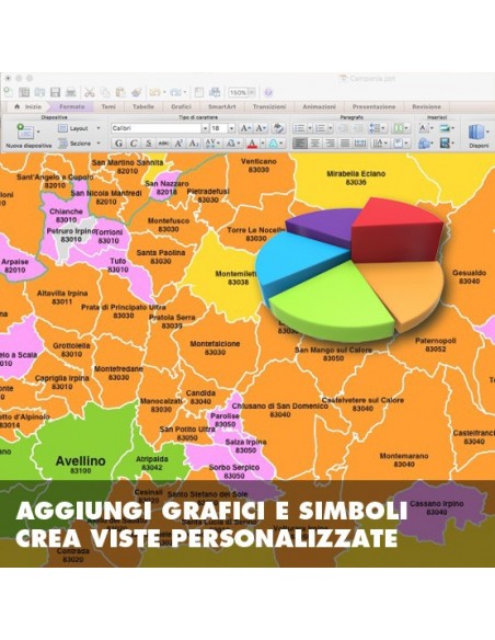 Mappa dei comuni della provincia di Avellino ppt