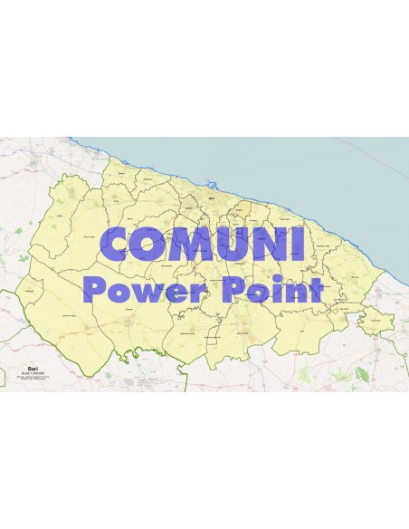 Mappa dei comuni della provincia di Bari ppt