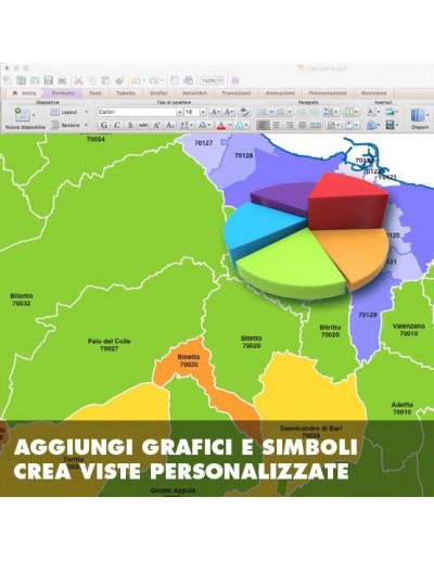Mappa dei comuni della provincia di Bari ppt
