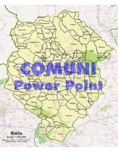 Mappa dei comuni della provincia di Biella ppt