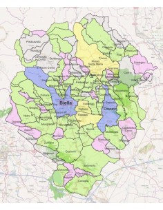 Mappa dei comuni della provincia di Biella ppt 2