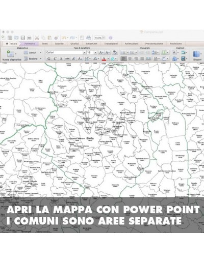 Mappa dei comuni della provincia di Biella ppt