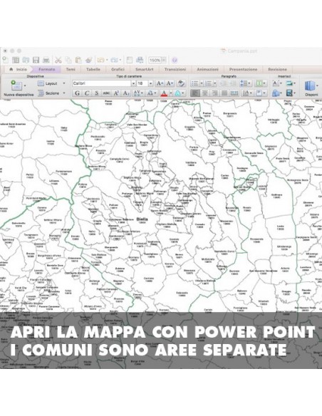 Mappa dei comuni della provincia di Biella ppt