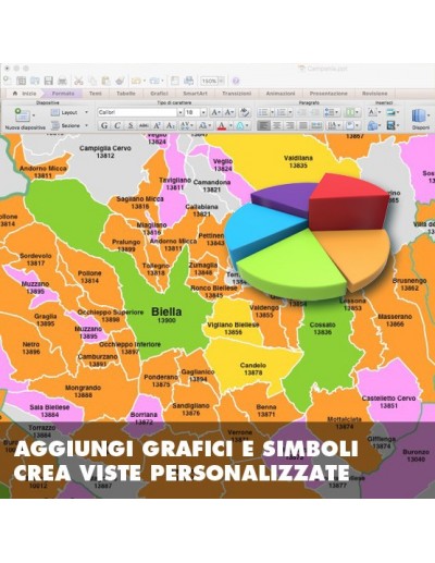 Mappa dei comuni della provincia di Biella ppt