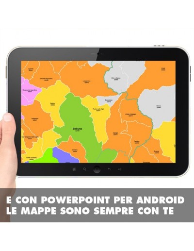 Mappa dei comuni della provincia di Belluno ppt