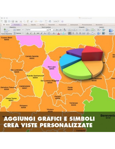 Mappa dei comuni della provincia di Benevento ppt
