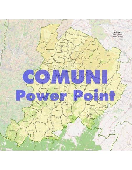 Mappa dei comuni della provincia di Bologna ppt