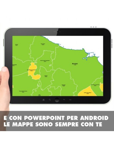 Mappa dei comuni della provincia di Brindisi ppt
