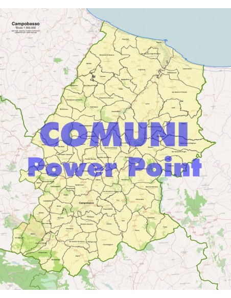 Mappa dei comuni della provincia di Campobasso ppt