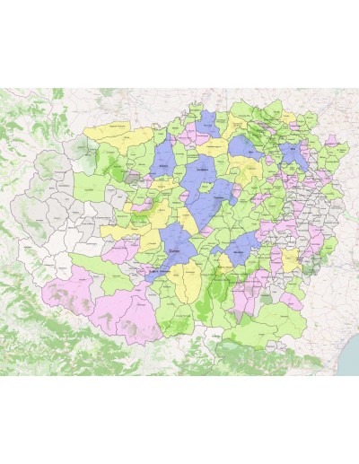 Mappa dei comuni della provincia di Cuneo ppt