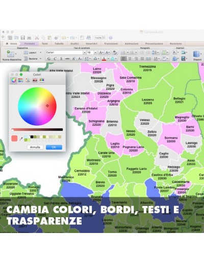 Mappa dei comuni della provincia di Como ppt