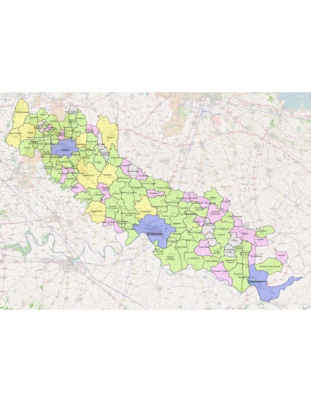 Mappa dei comuni della provincia di Cremona ppt