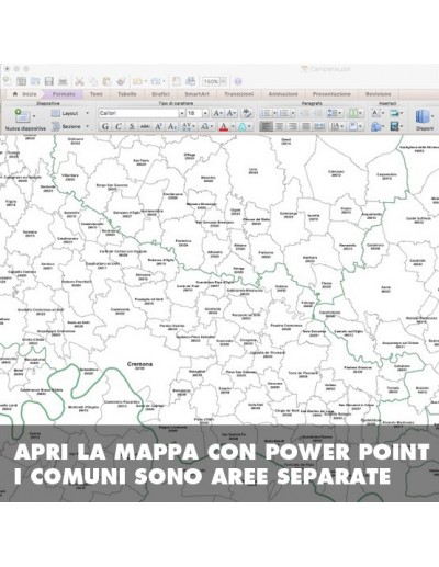 Mappa dei comuni della provincia di Cremona ppt