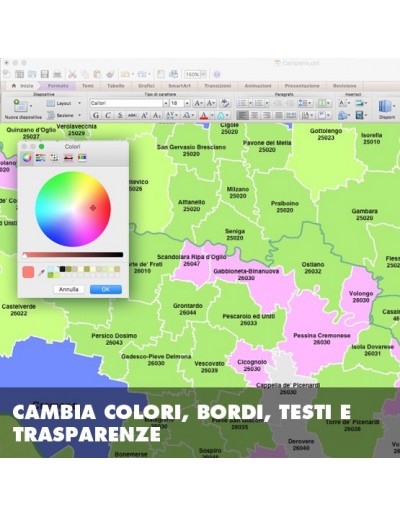 Mappa dei comuni della provincia di Cremona ppt