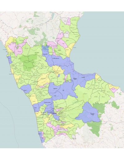 Mappa dei comuni della provincia di Cosenza ppt