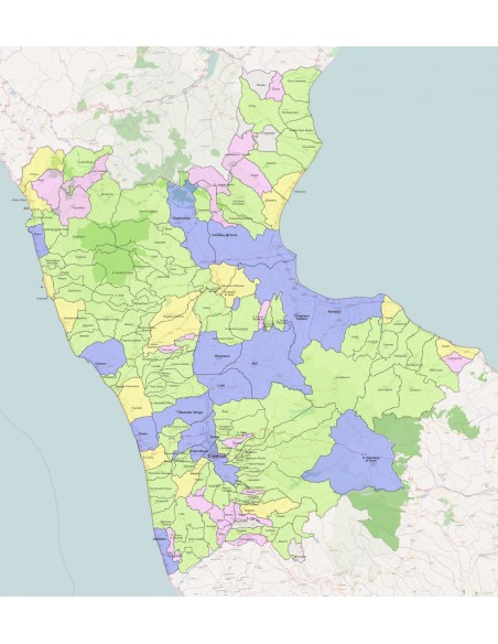 Mappa dei comuni della provincia di Cosenza ppt