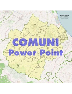 Mappa dei comuni della provincia di Forlì-Cesena ppt