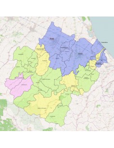Mappa dei comuni della provincia di Forlì-Cesena ppt 2