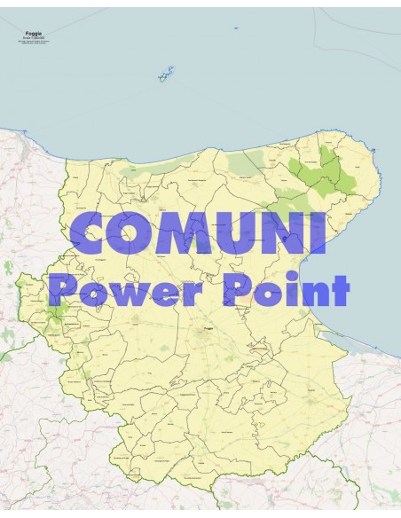 Mappa dei comuni della provincia di Foggia ppt
